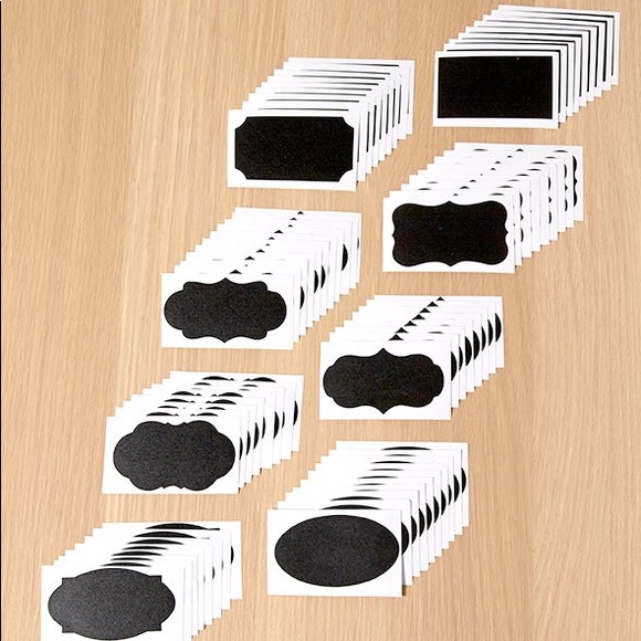 🆕72 Piece Set of Chalkboard Labels - Picture 2 of 2